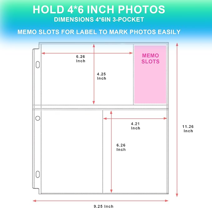 Aegero 100 Pack 4 x 6 Photo Sleeves - Image 2
