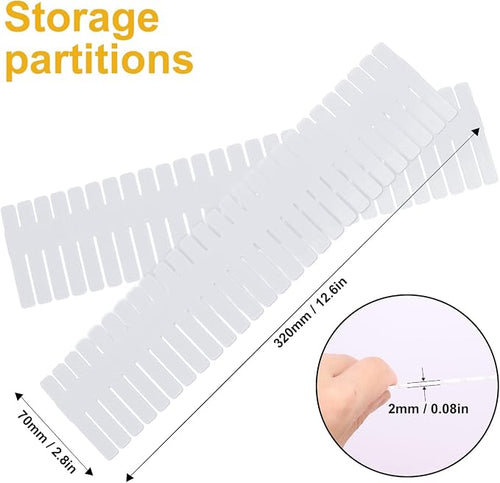 100 PCS Premium DIY Drawer Dividers, Adjustable Drawer Organizers - Image 2