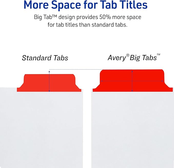 Avery Big Tab Write & Erase Dividers - Image 4