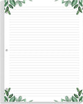A4 Lined Refill Paper, 3-Hole Punched Ruled Filler Paper, 100Sheets / 200Pages by Yaridar