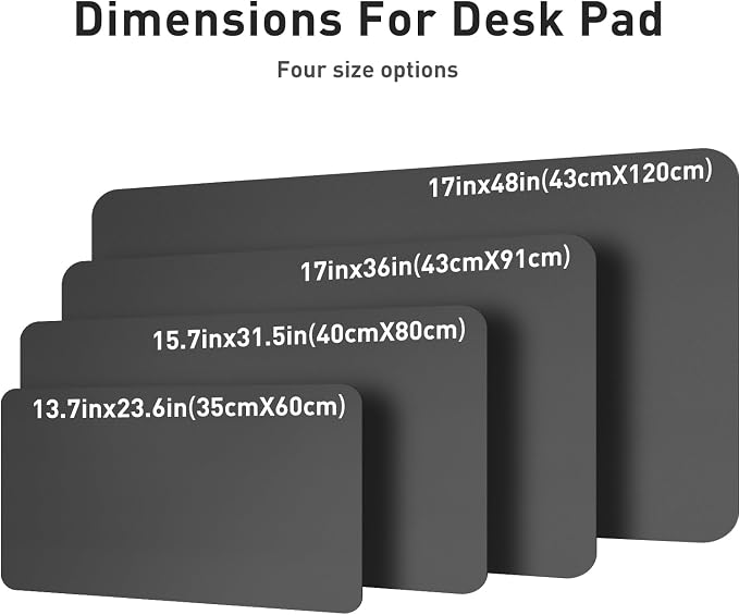 Aothia Leather Desk Pad Protector, Mouse Pad, Office Desk Mat, Non-Slip PU - Image 6