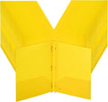 Mr. Pen- Plastic Folders with Pockets and Prongs, 48 Pack, Letter Size | Yellow by MrPen