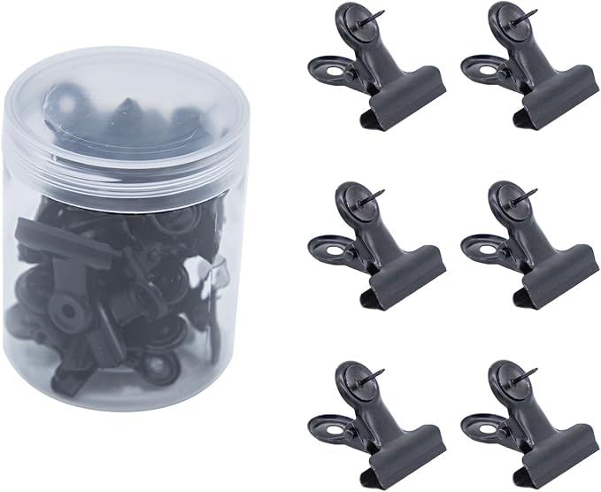 30pcs Metal Push Pins Clips 31mm by WEAXIO