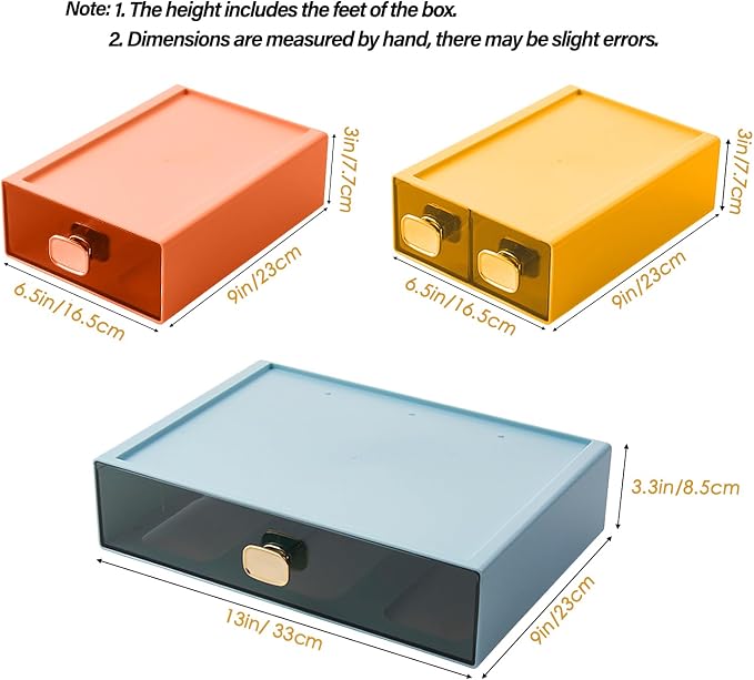 2PACK Stackable Storage Drawers - Image 2
