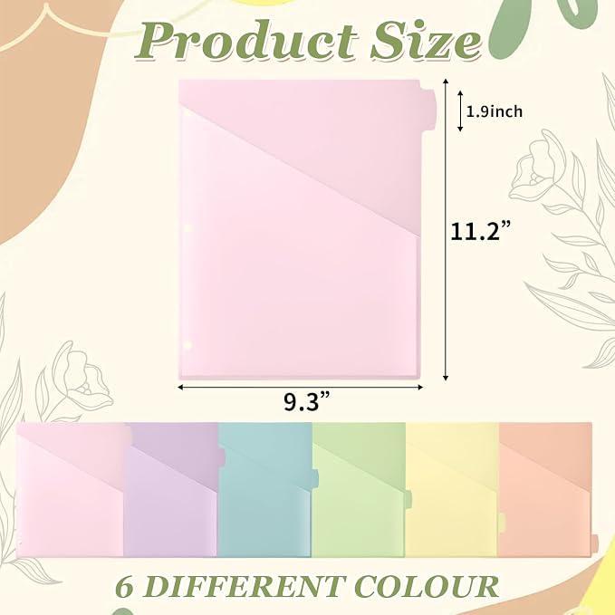 Epakh 24 Pcs Binder Dividers for 3 Rings Binders Index Dividers - Image 2