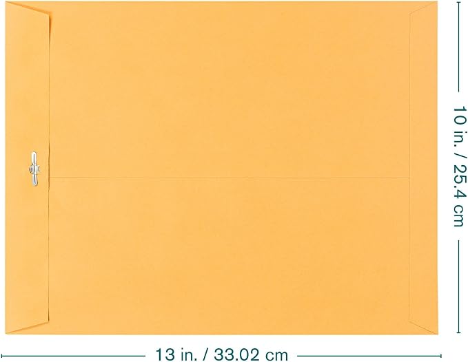 EnDoc Clasp Envelopes 10x13 Inch -15 Pack Brown Kraft Catalog Envelope - Image 2