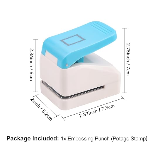 Stamp Puncher, Stamp Shaped Hole Punch, 1.1x0.9inch Rectangle Postage Stamps - Image 2