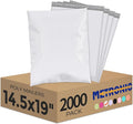 Metronic Poly Mailers 14.5x19 2000 Pack White, Large Shipping Bags Bulk Mailing by METRONIC
