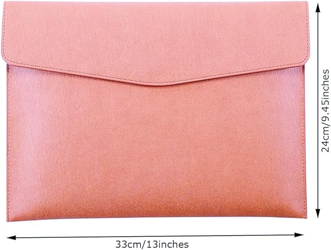 PU Leather A4 File Folder Document Holder Waterproof Portfolio Envelope Folder - Image 2