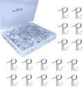 50 PCS Push Pin Hooks, Plastic Heads Cork Board Hooks Decorative Thumb Tacks by Hovesty