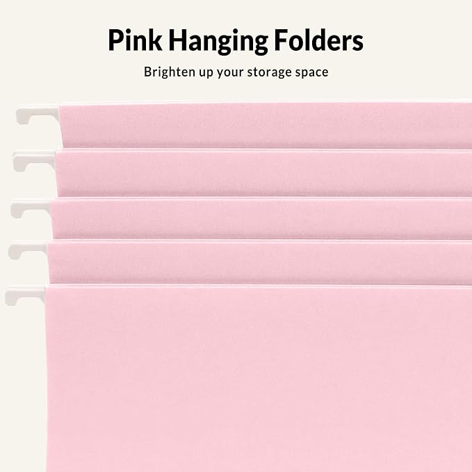 SUNEE 25 Pack Hanging File Folders, Hanging File Folders Letter Size - Image 4