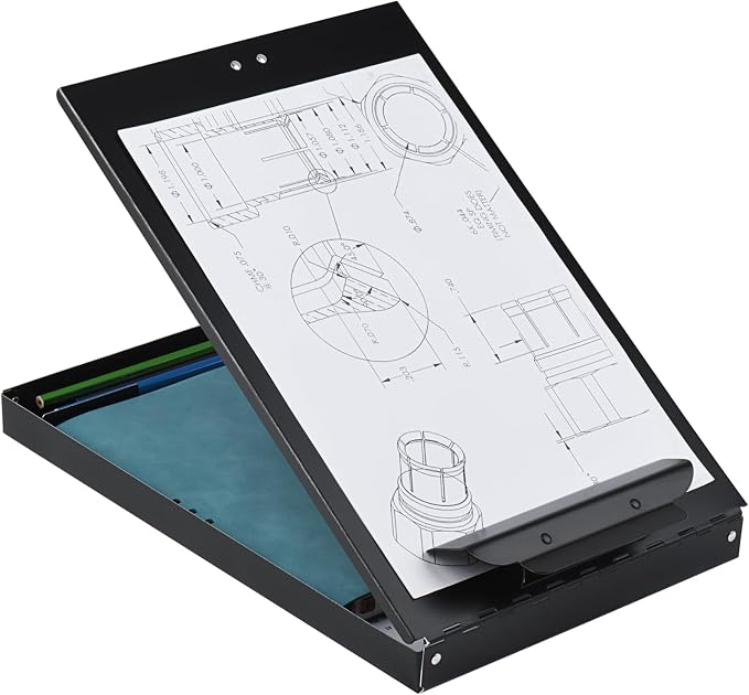 ZCZN Aluminum Clipboard with Storage, 6 Pack Recycled Metal Clipboard Box - Image 3