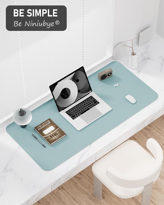 Desk Pad, 35.5" x 17" PU Leather Non-Slip Desk Mat Large Mouse Pad - Image 7