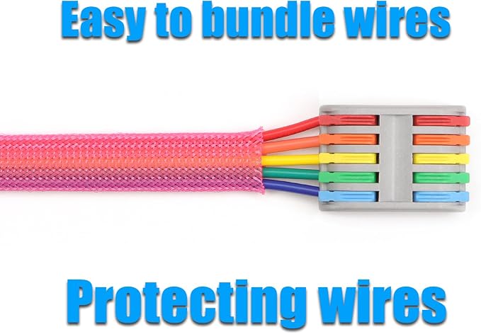 25ft PET Expandable Braided Cable Sleeve 1/2inch Pet Braided Cable Sleeve - Image 6