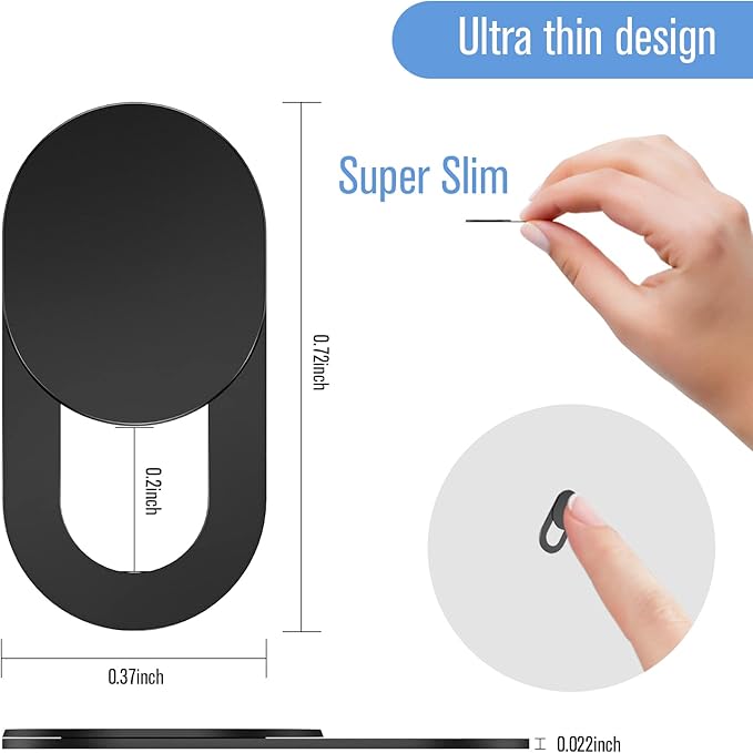 Toojcc Laptop Camera Cover Slide, Ultra-Thin Webcam Cover Compatible - Image 2