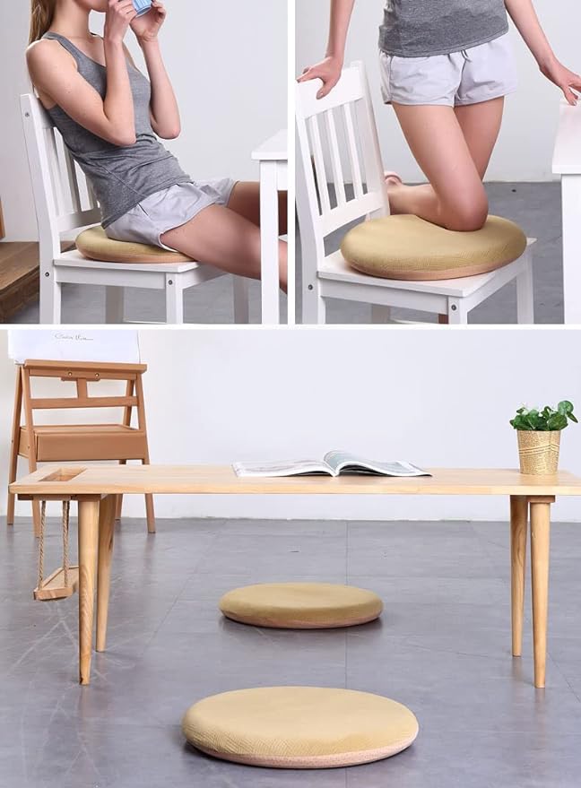 Sigmat Memory Foam Seat Cushion Anti-Slip Soft Round Stool Cushion Chair Pad 16 - Image 4
