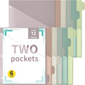 Epakh 12 Pcs Binder Dividers for 3 Rings Binders Index Dividers by Epakh