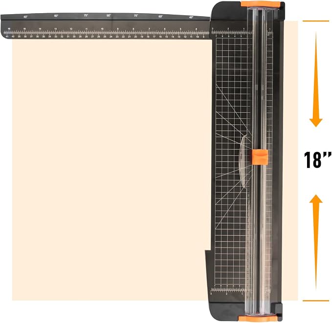 ZEQUAN 18-Inch Paper Trimmer, Slider Cutter, 3 Blades, Cardstock Crafts | Easy - Image 2