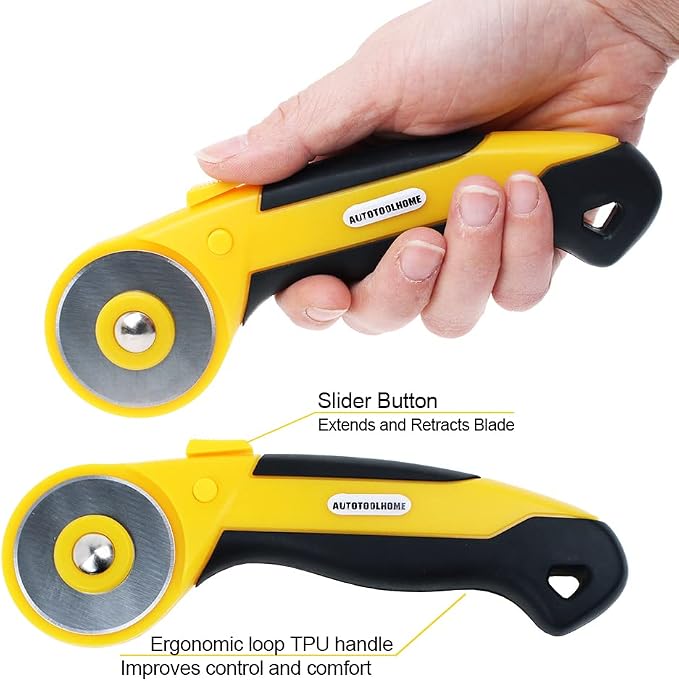 45mm Rotary Cutter Automatic Fabric Cutter Quick Change Blades - Image 3