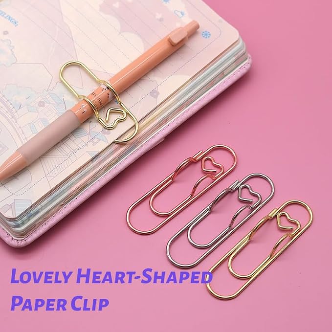 Pen Holder for Notebook, Lovely Paper Clip Holder Multifunctional Cute Journal - Image 4