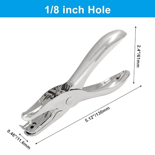 1Pcs 1/8”/ 3mm Small Mini Metal Hole Punchers Tiny Circle Shaped Hole Handheld - Image 2