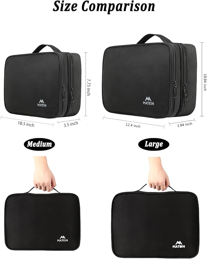 MATEIN Cable Organizer Bag, Large Travel Storage Bag Sturdy Tool Case - Image 2