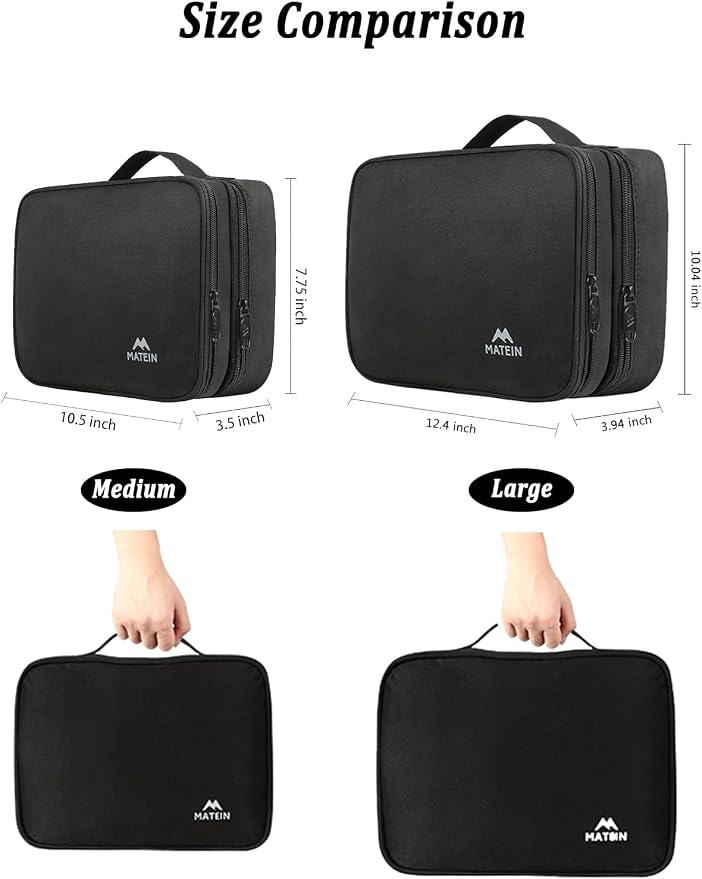 MATEIN Electronics Organizer Travel Case, Water Resistant Cable Organizer Bag - Image 2