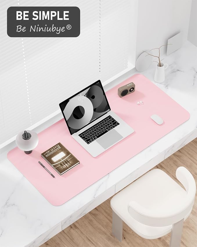 Desk Pad, 23.6" x 13.8" PU Leather Non-Slip Desk Mat Large Mouse Pad - Image 7