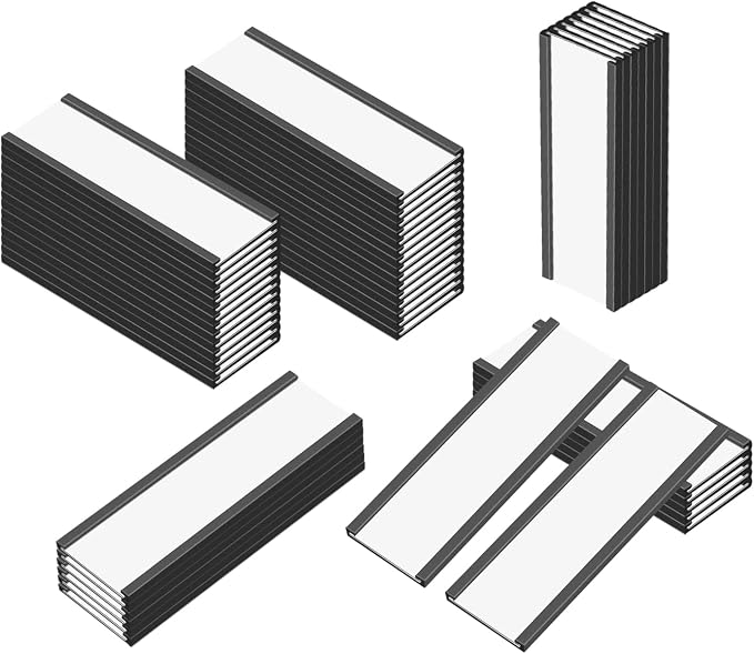 C Channel Magentic Label Holders 1x3 Inches, Magnetic Labels Shelf Label Data - Image 3