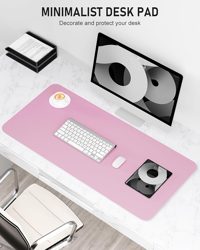 Desk Pad, 35.5" x 17" PU Leather Non-Slip Desk Mat Large Mouse Pad - Image 2