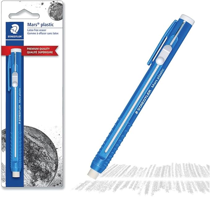 STAEDTLER Mars Plastic Eraser Pen, 12 Total Count German-Made Retractable - Image 3