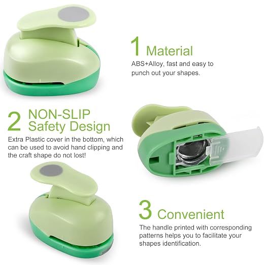 UCEC Circle Punch, 2+1.5+1 Inch Paper Punch, Round Hole Punch, Circle Cutter - Image 3