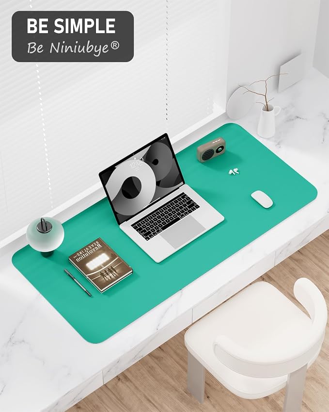 Desk Pad, 23.6" x 13.8" PU Leather Non-Slip Desk Mat Large Mouse Pad - Image 7