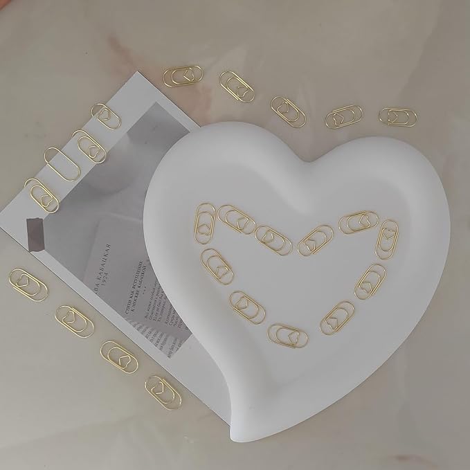 200 Pack Love Heart Shaped Paper Clips, Mini Paperclips Papers, 0.8inch Small - Image 7