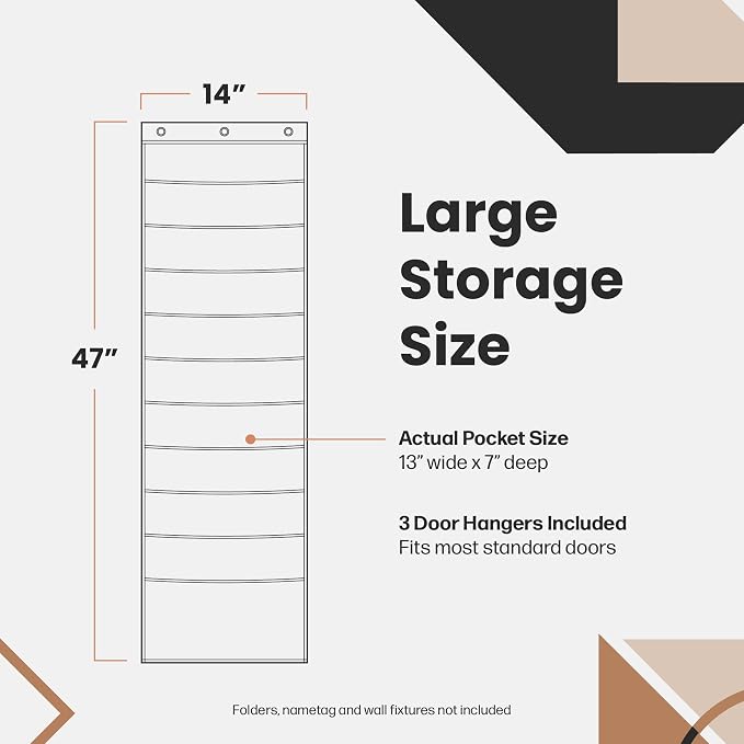 Hippo Creation Heavy Duty Storage Pocket Chart - Image 6