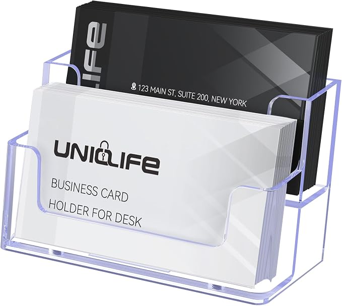 Uniclife Acrylic Business Card Holder by UnicLife