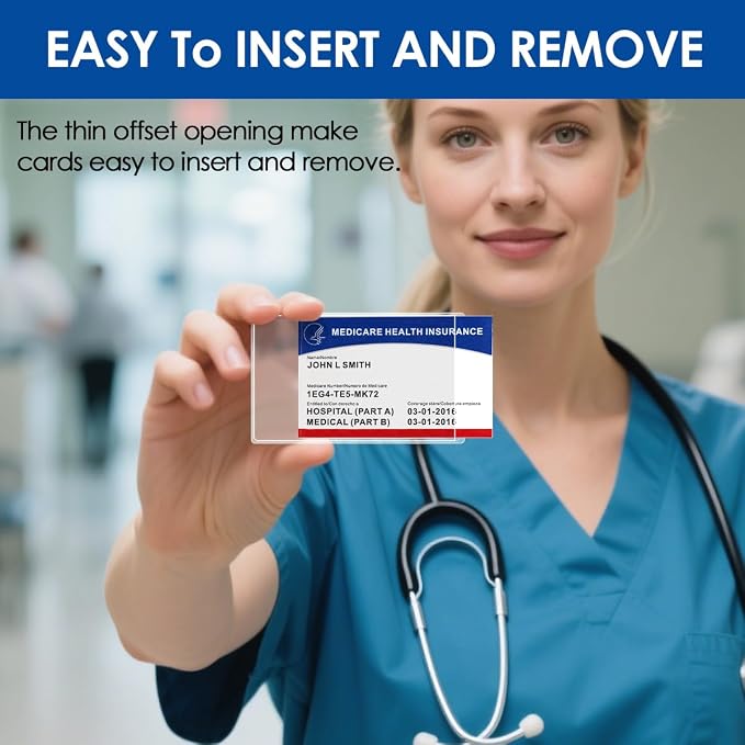 MaxGear Medicare Card Protector Sleeves, 6 Pack | 12 Mil Thickness, - Image 7