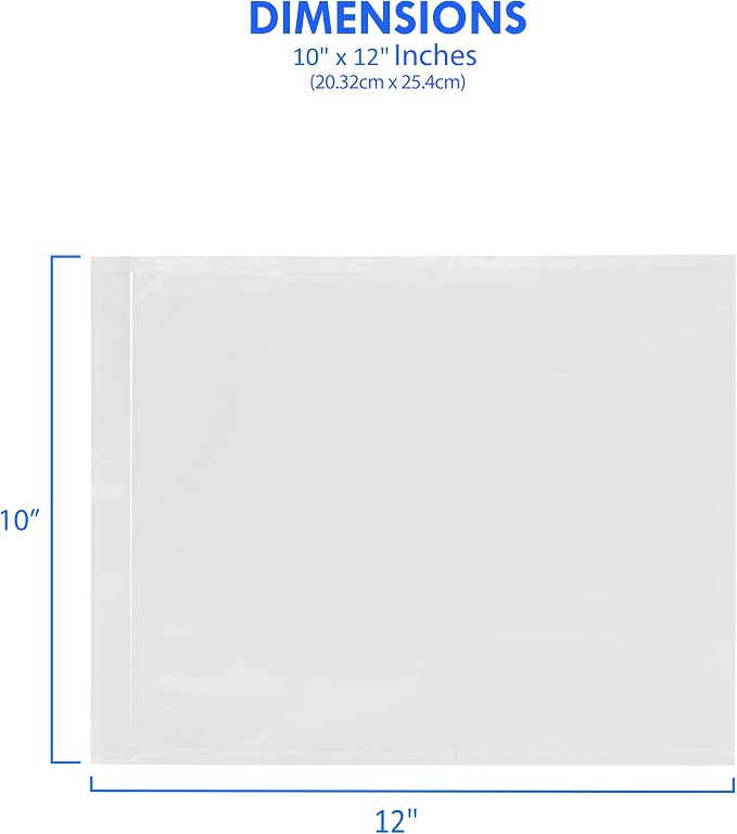 100 Count 10" x 12" Shipping Label Envelopes, Top Loading - Image 3