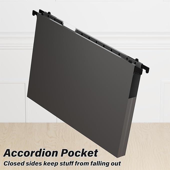 ANSOOK Hanging File Folders Letter Size, Heavy Duty 1" Hang Folder - Image 4