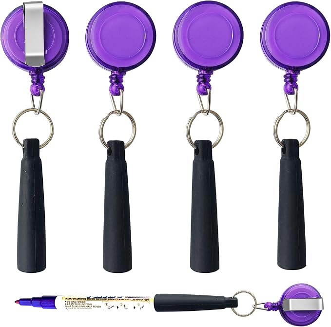 Duty Retractable Pull Pen Holder -Thick Nylon Cable- Ideal by Buynow