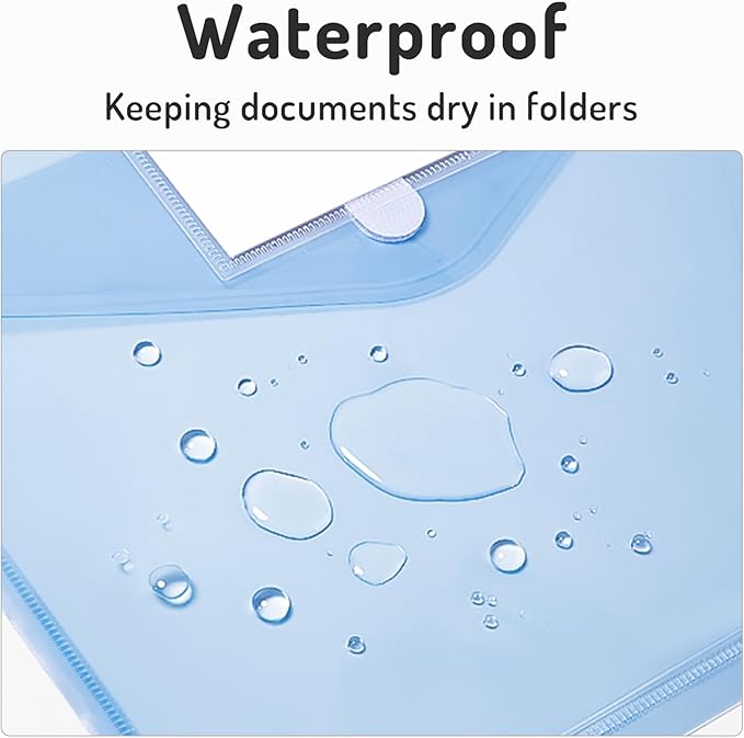 Forvencer Binder Pocket, 5 Pack Super Heavyweight Plastic Folders - Image 7