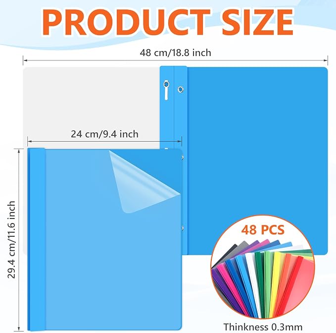Feifeiya 48 Pack Plastic Report Covers - Image 2