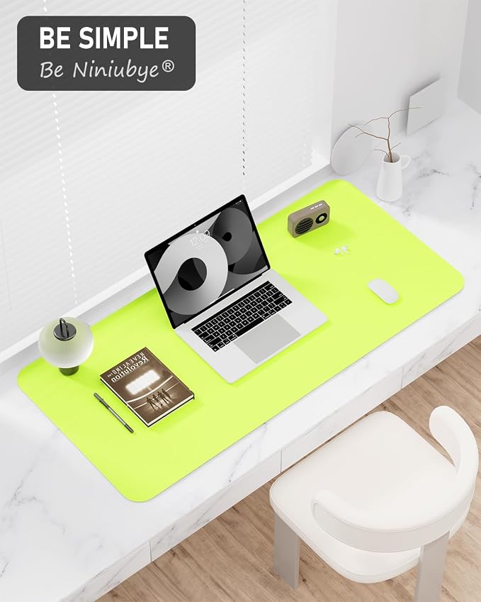 Desk Pad, 35.5" x 17" PU Leather Non-Slip Desk Mat Large Mouse Pad - Image 7