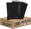 Metronic Poly Mailers 19x24 Inch 1500pcs Black, Large Shipping Bags by METRONIC