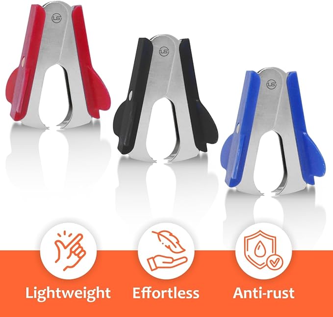 Ultimate Stationery Staple Remover Tool 6 PK Staple Puller Pinch Jaw - Image 2