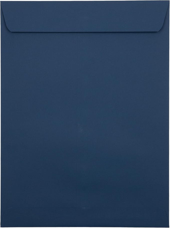LUXPaper 9 x 12 Open End Envelopes | Peel & Press | Navy Blue | 80lb. Text | 50 - Image 5