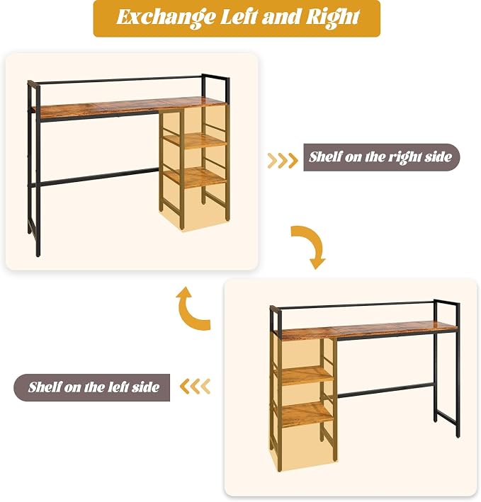 HavenlyYouth Desk Shelf, 38.6 Inch Wood Desk Organizer Shelf - Image 9
