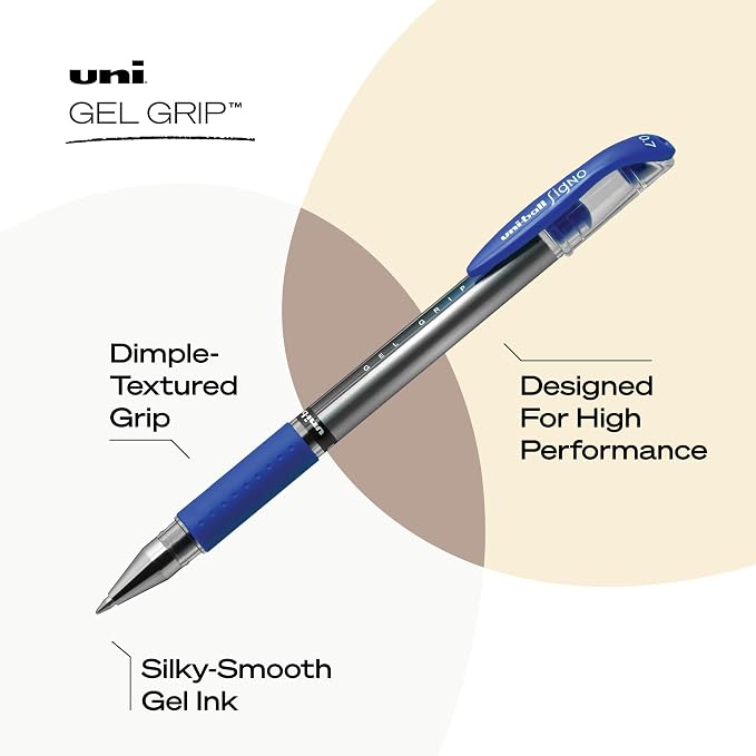 uniball Signo Grip Gel Pen, Medium 0.7 Mm - Image 3