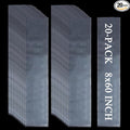 20PCS 8" x 60" Extra Long Clear Plastic Sleeves by Leyhooney