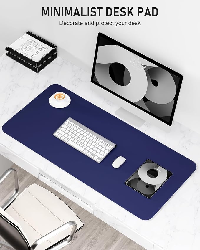 Desk Pad, 23.6" x 13.8" PU Leather Non-Slip Desk Mat Large Mouse Pad - Image 2